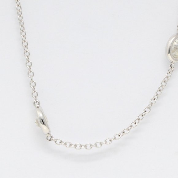 14K White Millennial Sunrise Bezel Diamond Necklace 3.25Ct Si C22000022 - Picture 1 of 4